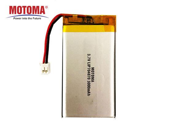 Vezes da bateria 3000mah 3.7V do polímero do lítio do de alta capacidade 500 dão um ciclo a vida