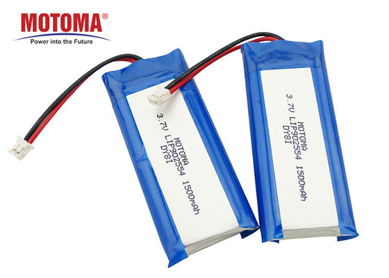 bateria da máquina da posição de 1500mah 3.7V recarregável com consistência alta