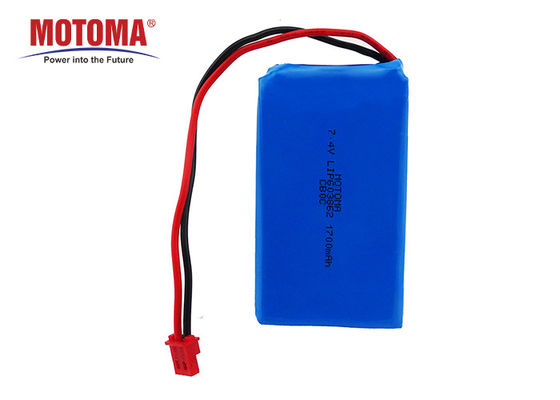 Bateria Wearable do dispositivo do UL, bateria de lítio de 7.4V 1700mah para auriculares de Bluetooth