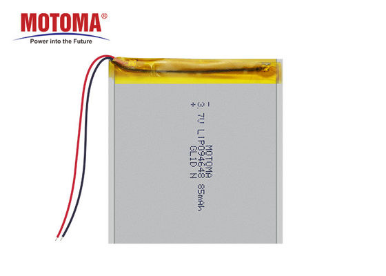 Bateria de pouco peso do perseguidor de 85mah GPS, bateria ultra fina de 0.9mm Lipo