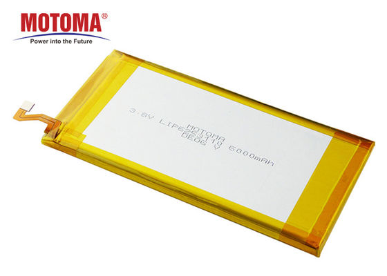 Bateria de lítio de alta tensão 6000mAh da tabuleta com vida de ciclo longa