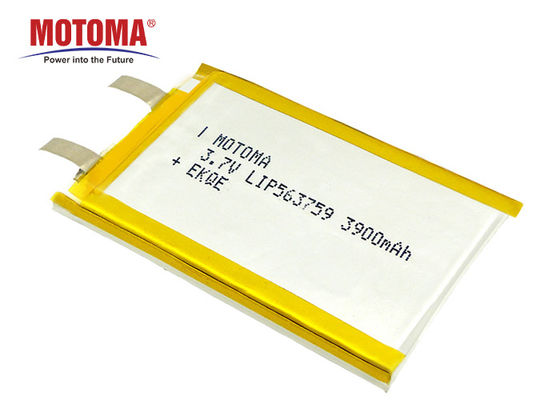 Bloco alto personalizado LIP563759-3.7V3900mAh da bateria de Lipo da consistência com certificados