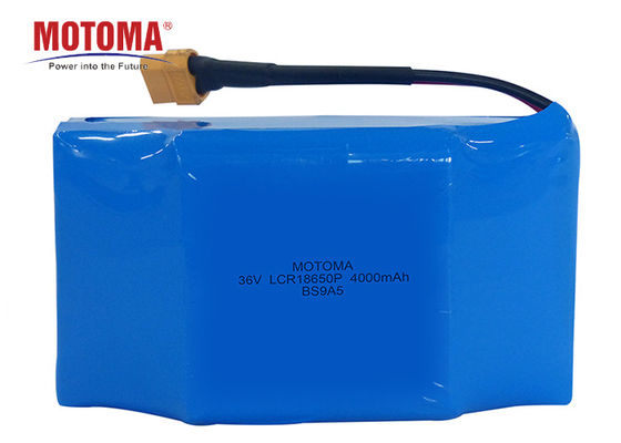 lítio Ion Battery do cilindro de 36V 4000mAh, 18650 10s Li Ion Battery Pack
