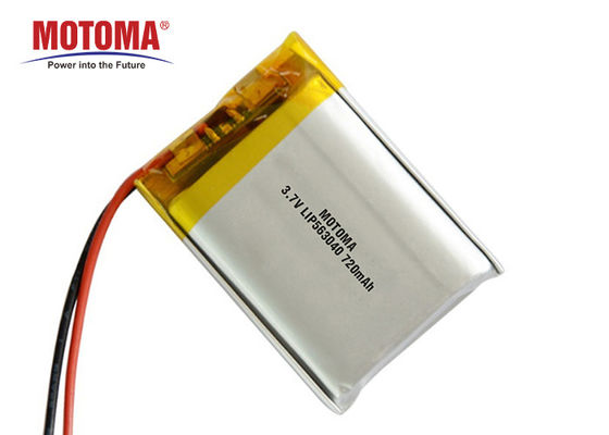 Bloco rápido 3,7 V 720mah 460Wh/L da bateria da bateria da carga com PCM e conector para o dispositivo de IOT