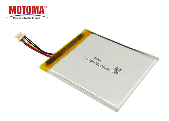 High Energy Density POS Machine Battery , 3.7V 2200mah Rechargeable Battery